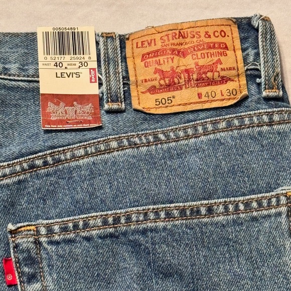Men's Levis Regular fit 505 size‎ 40/30 NWT - Picture 4 of 4